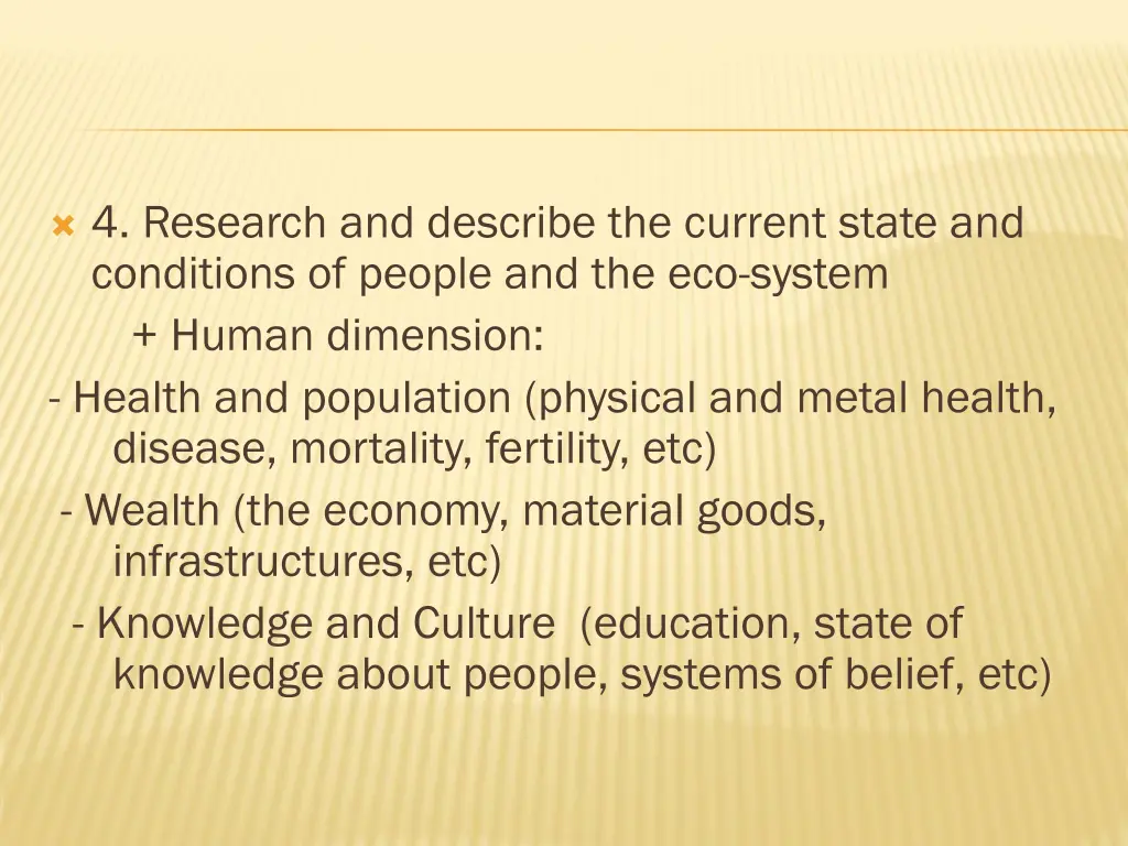 4 research and describe the current state