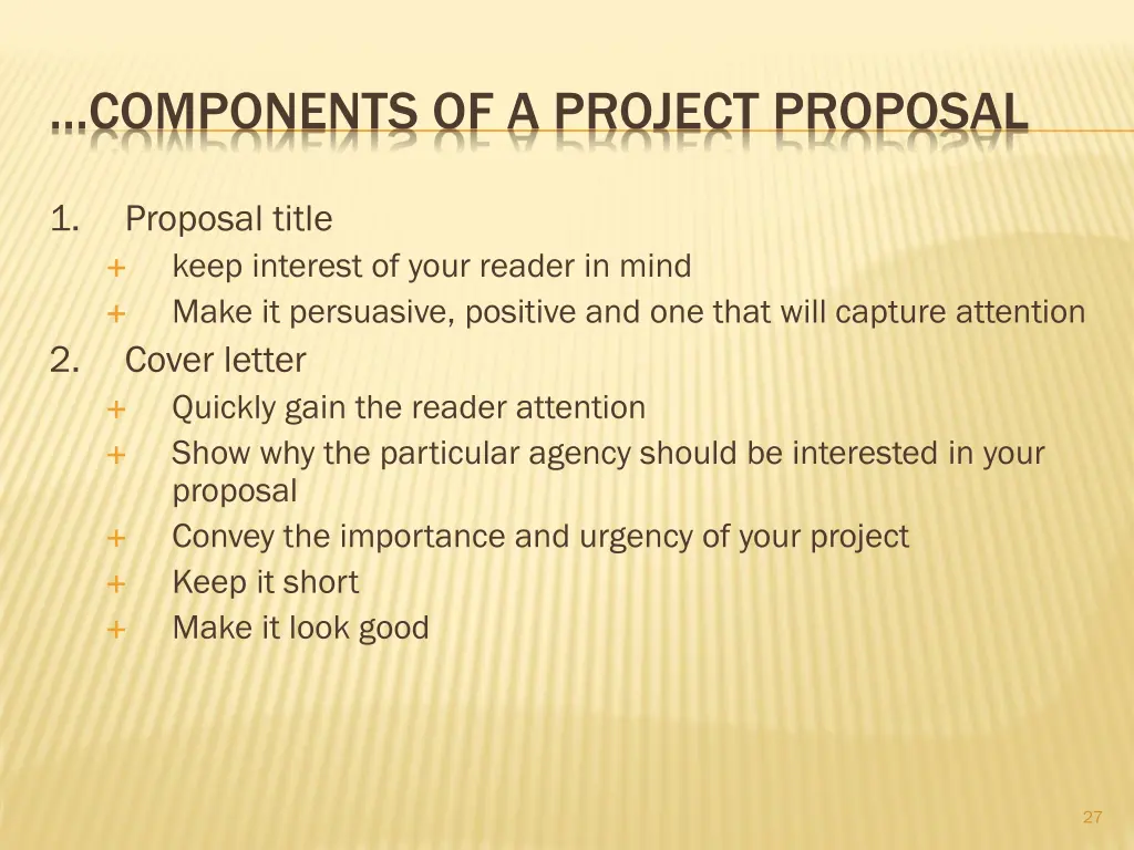 components of a project proposal 1