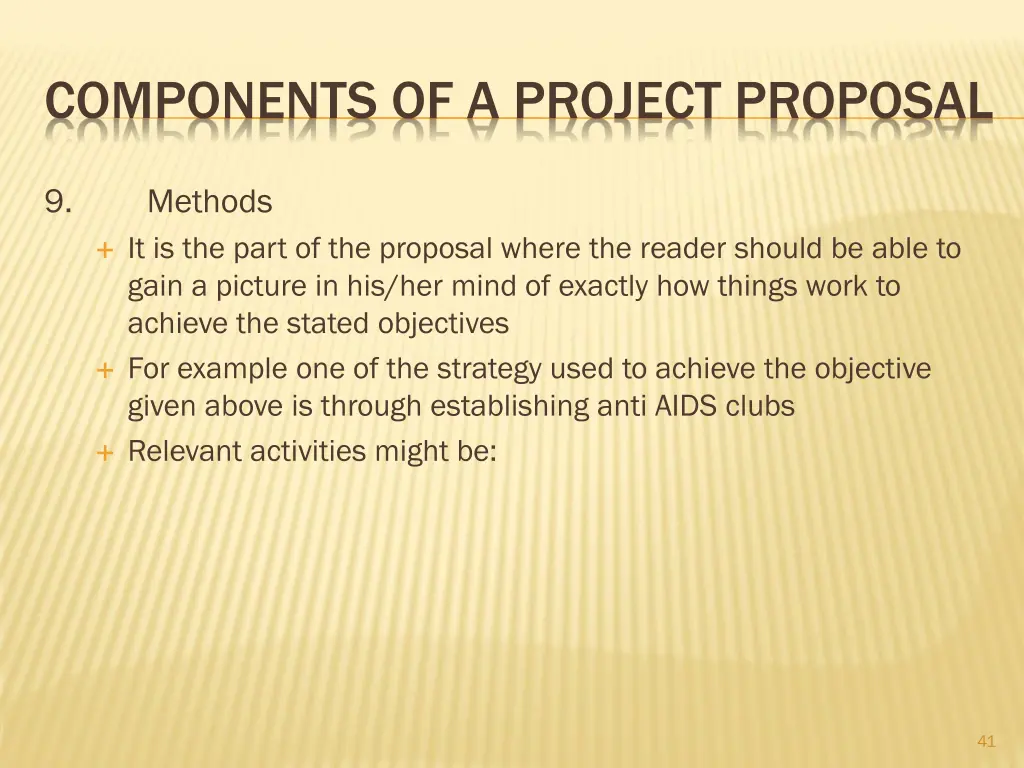 components of a project proposal 7