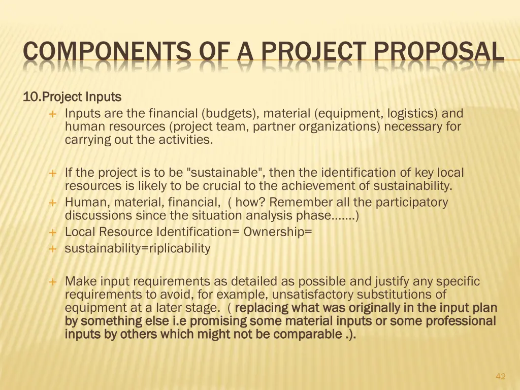 components of a project proposal 8