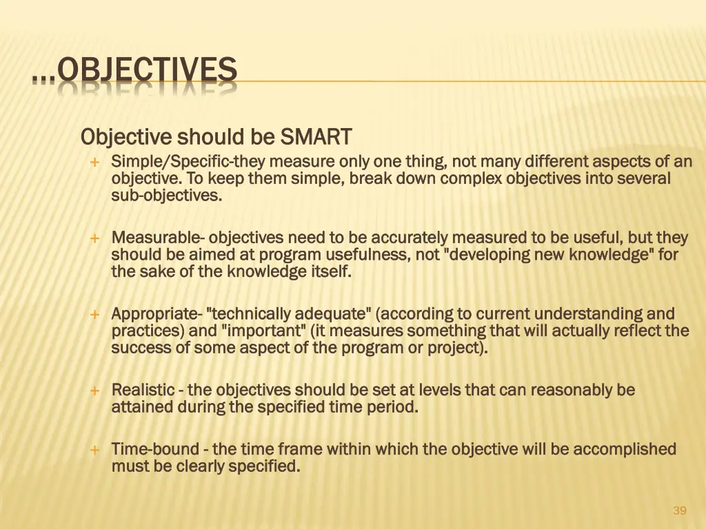 objectives 1
