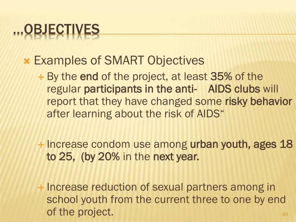 objectives 2