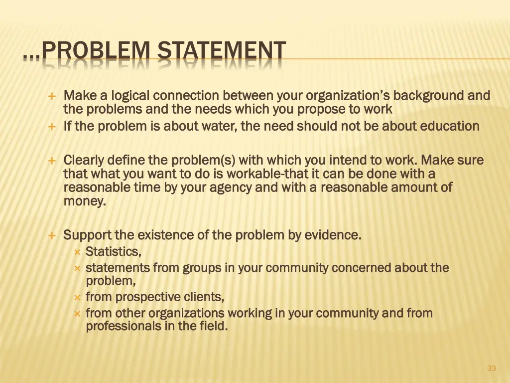 problem statement