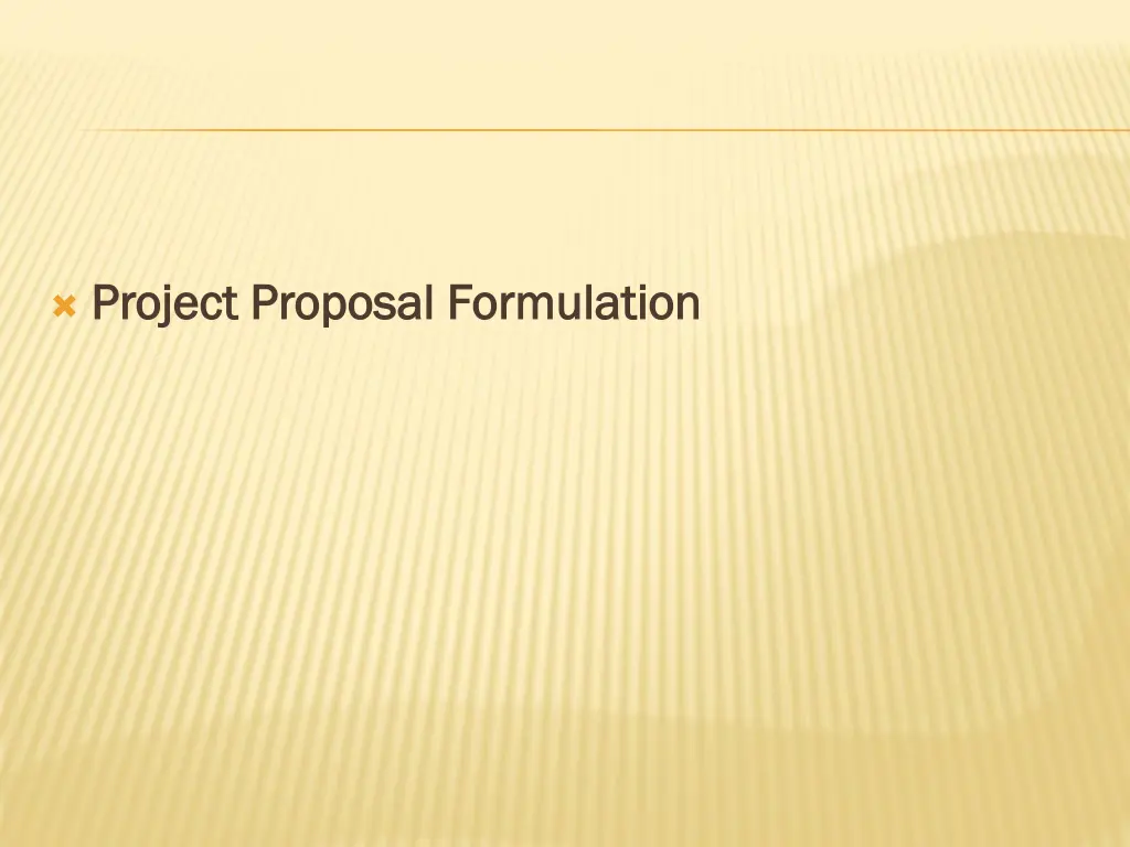 project proposal formulation project proposal