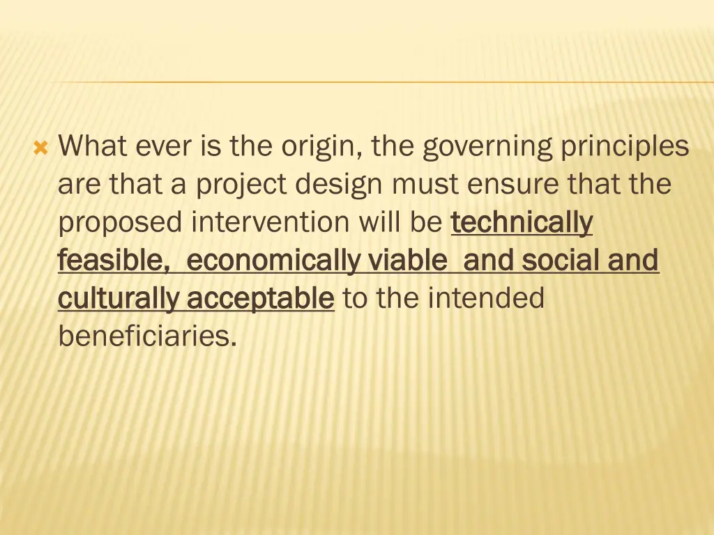 what ever is the origin the governing principles