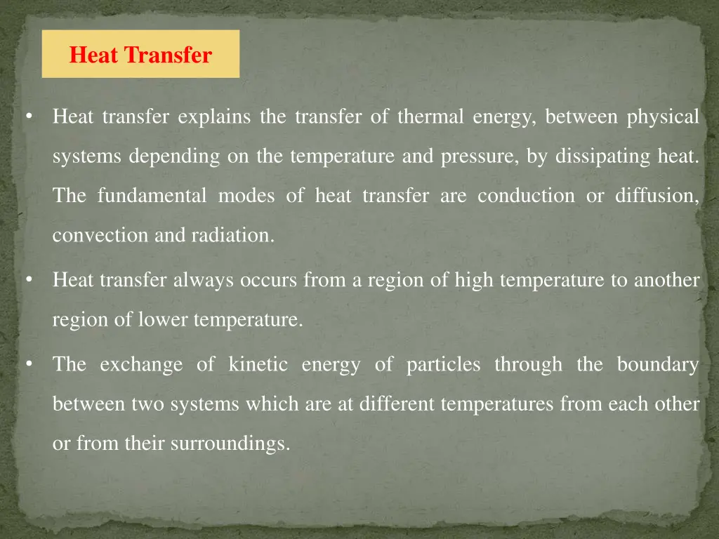 heat transfer