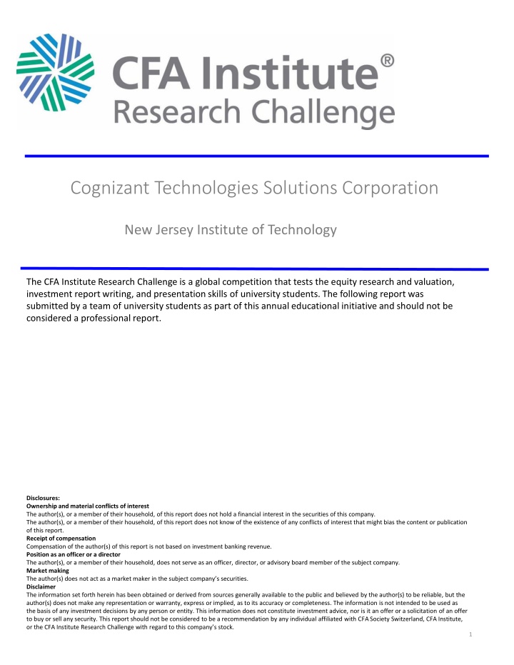 cognizant technologies solutions corporation