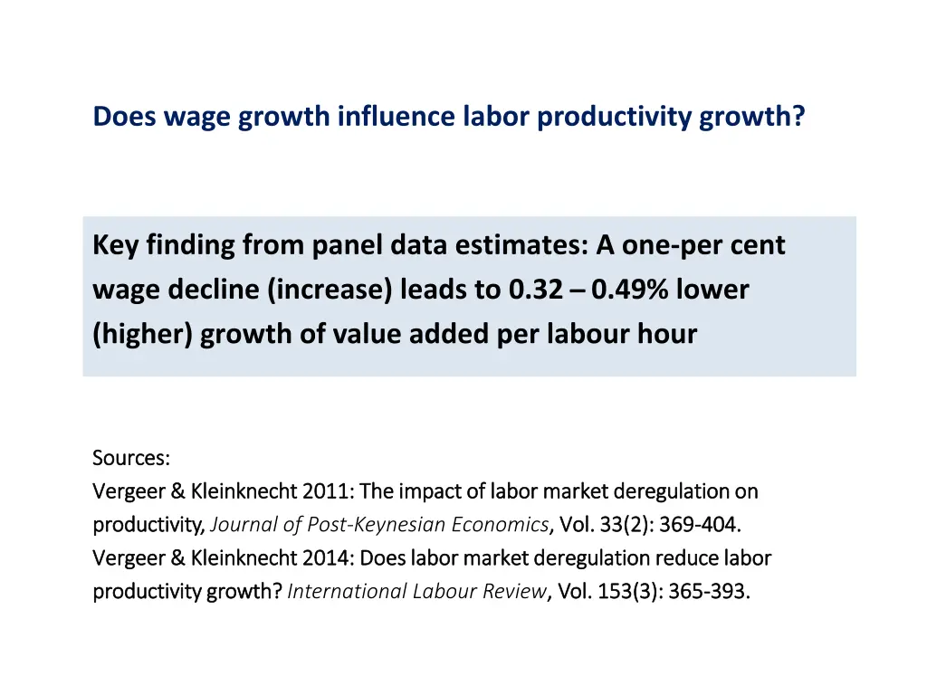 does wage growth influence labor productivity