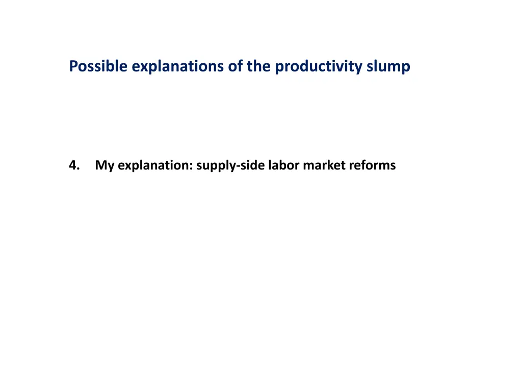 possible explanations of the productivity slump 3