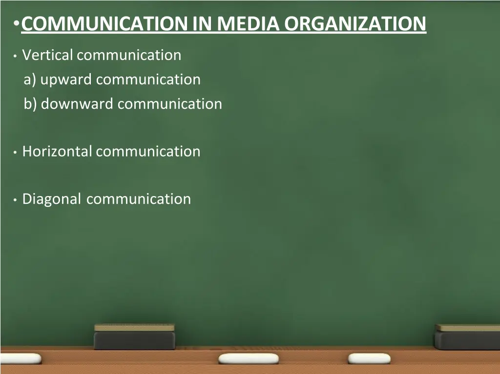 communication in media organization