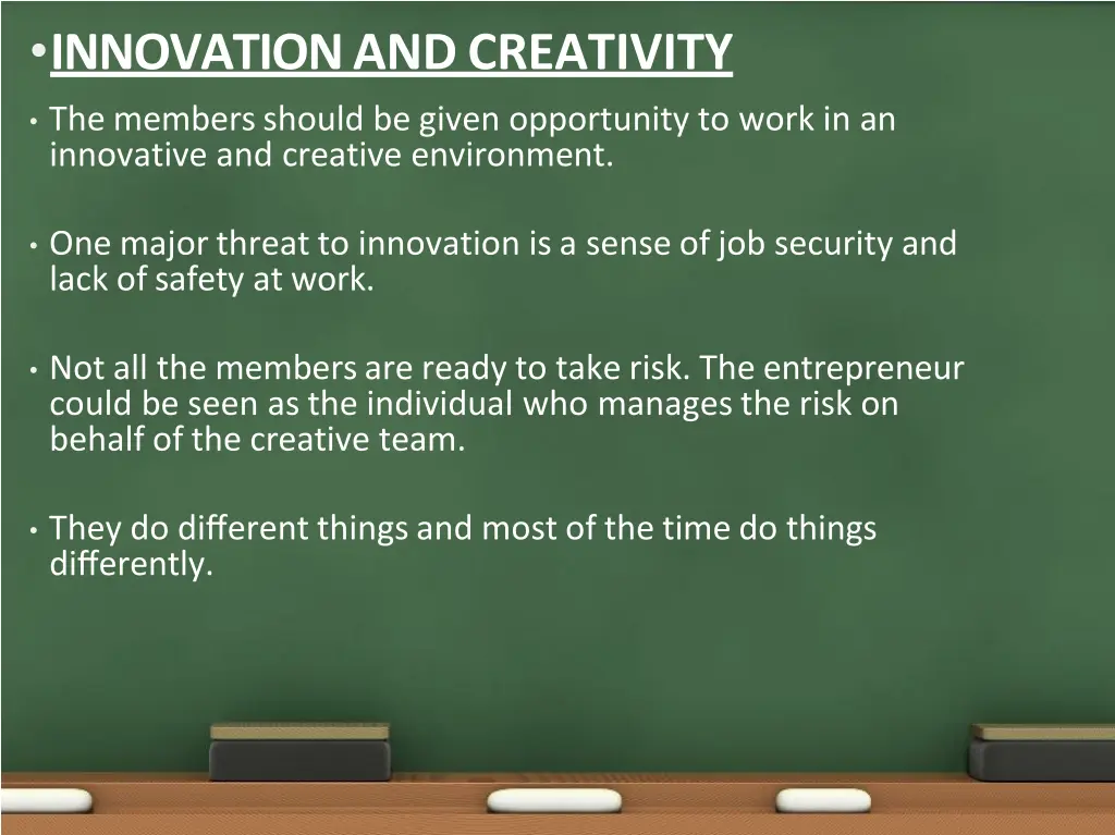 innovation and creativity