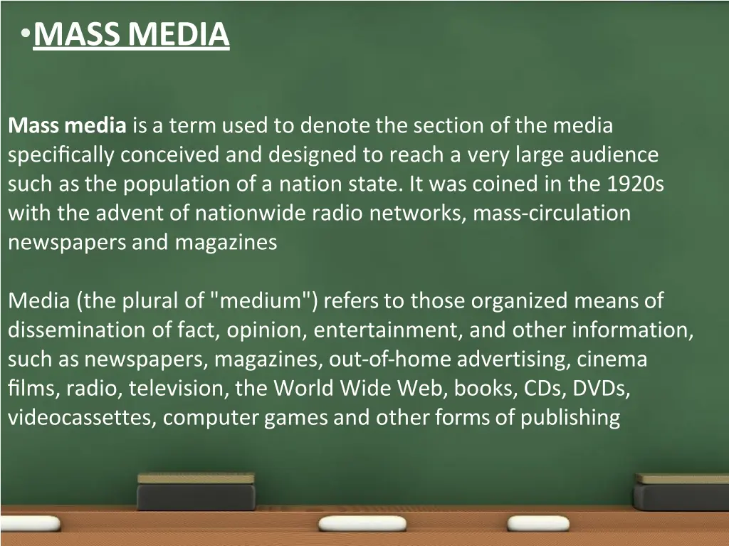 mass media