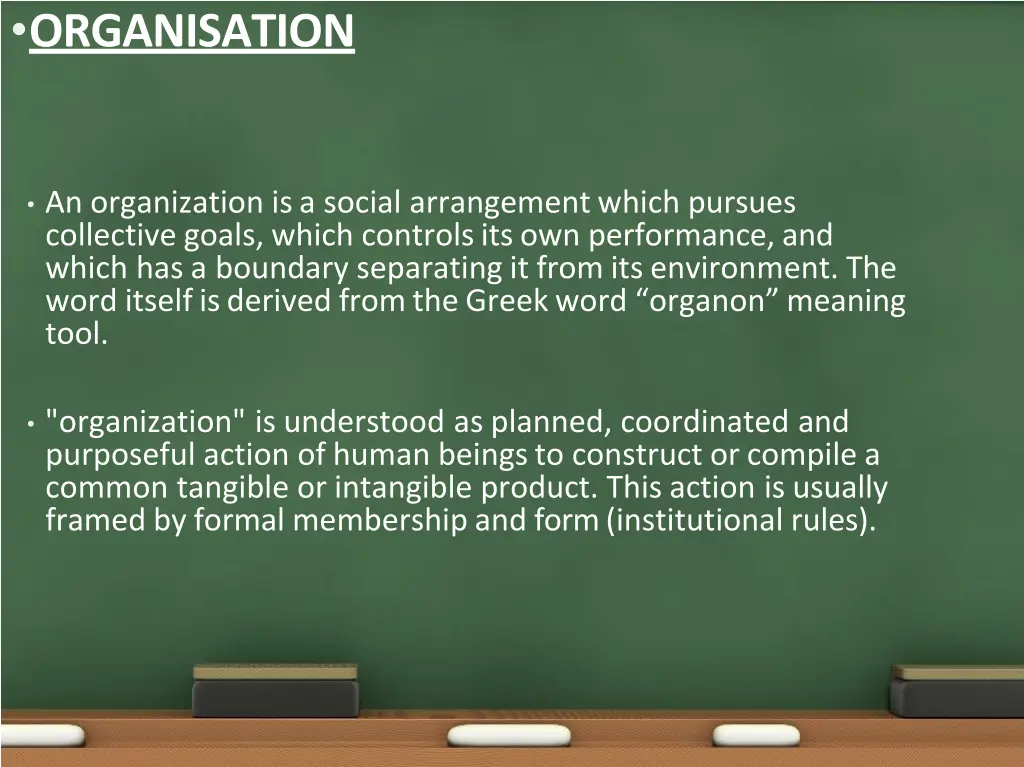 organisation