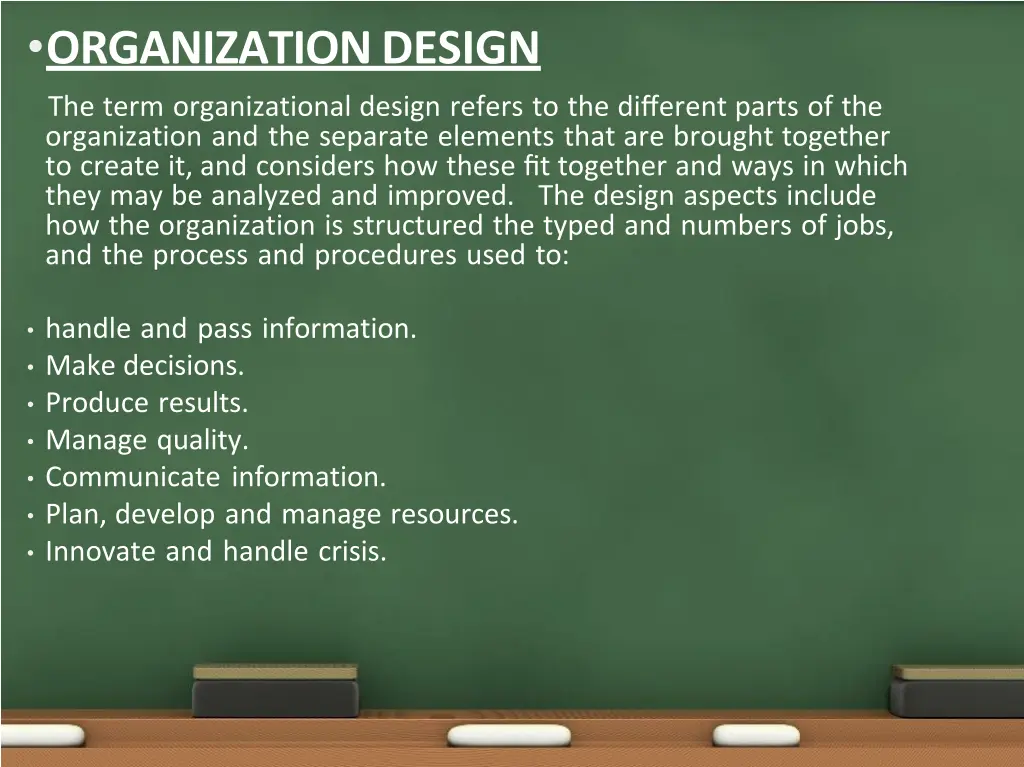 organization design