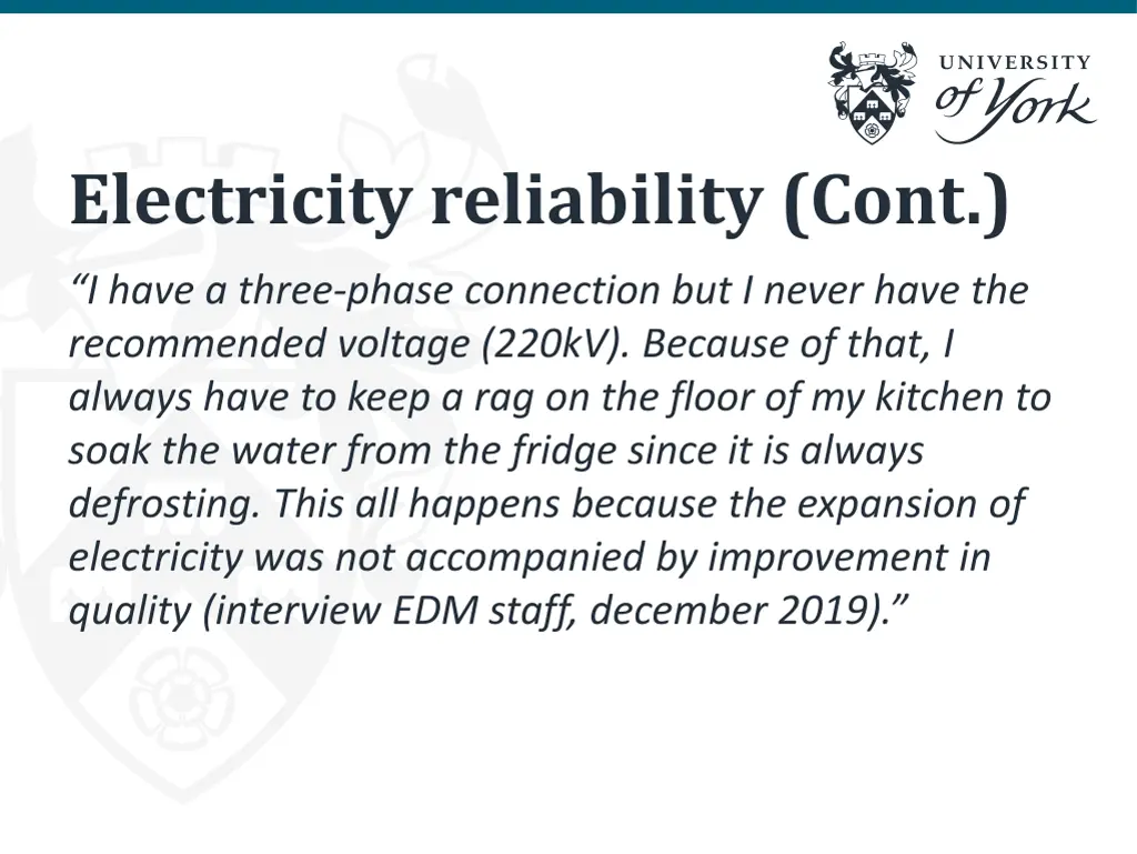 electricity reliability cont 1