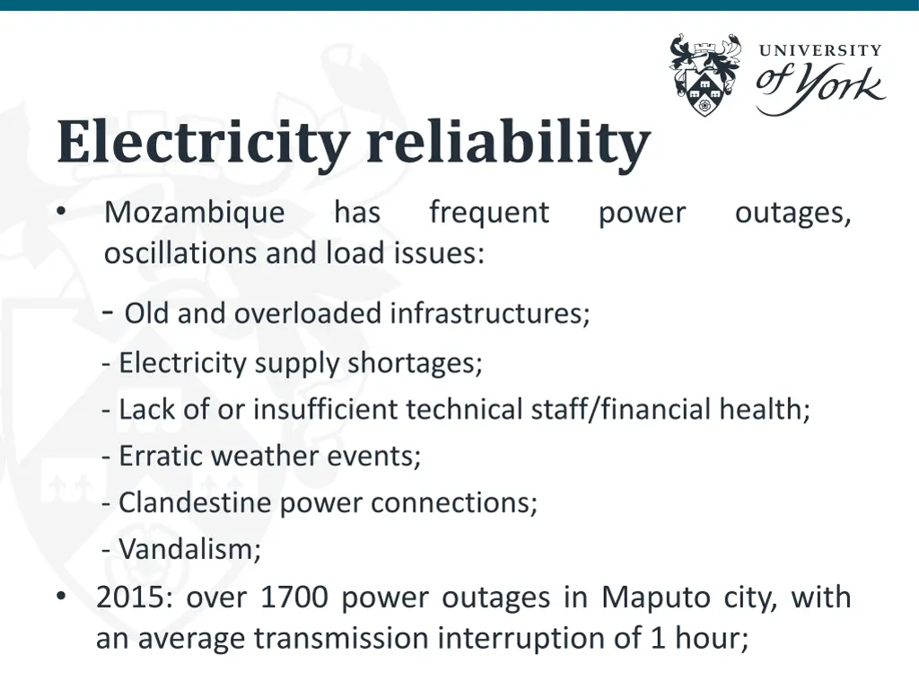 electricity reliability mozambique