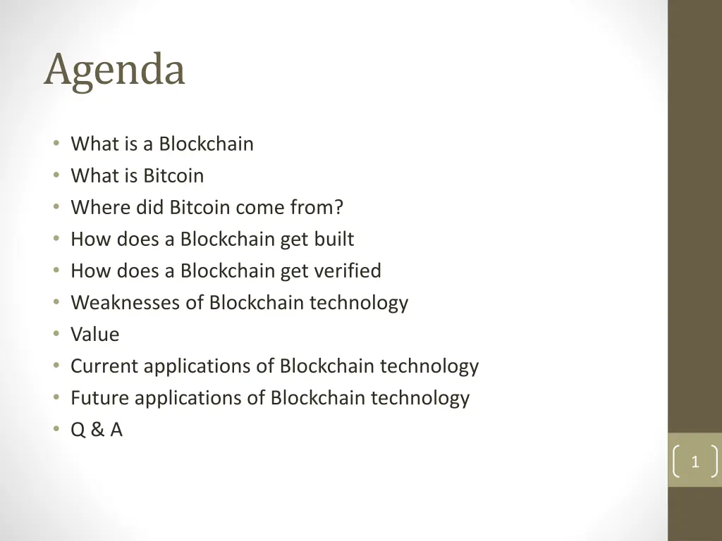 agenda