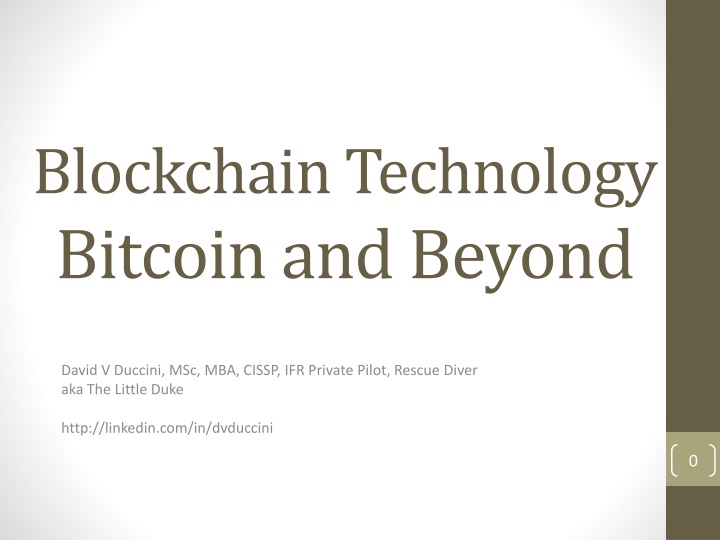 blockchain technology bitcoin and beyond