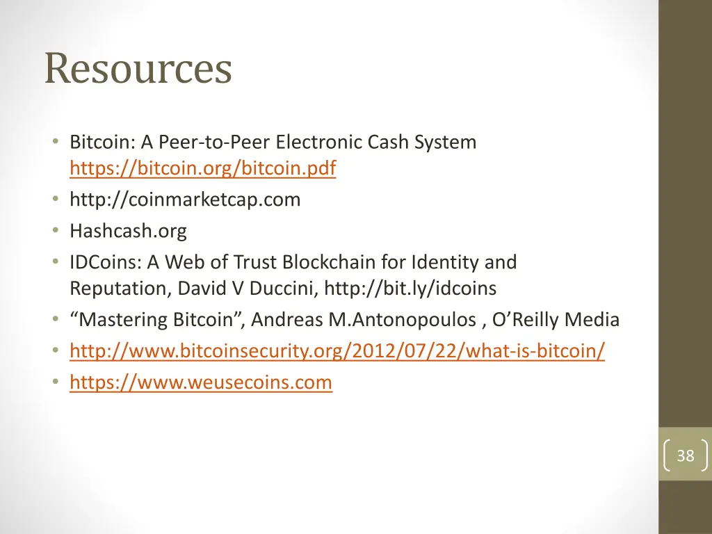 resources