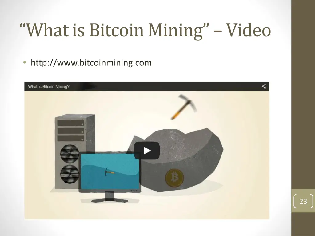 what is bitcoin mining video