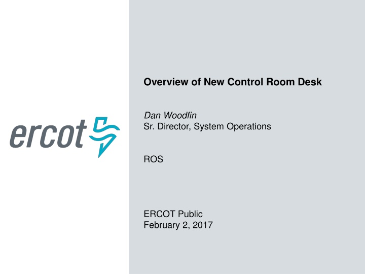 overview of new control room desk