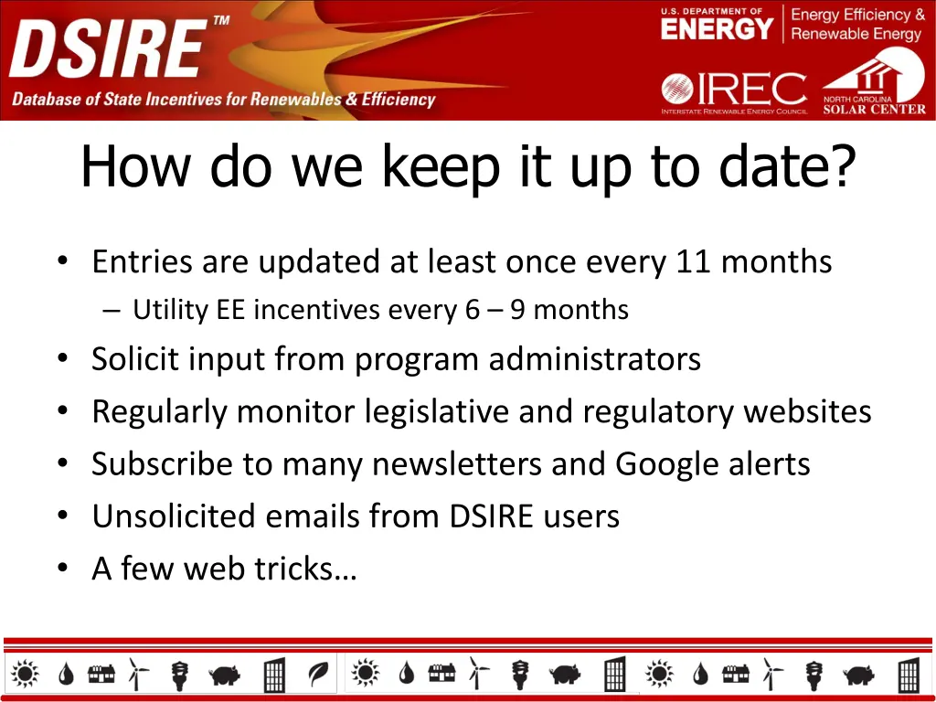 how do we keep it up to date
