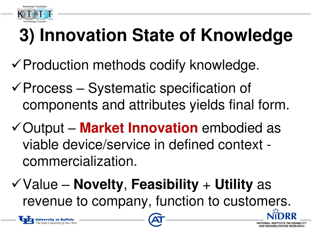 3 innovation state of knowledge
