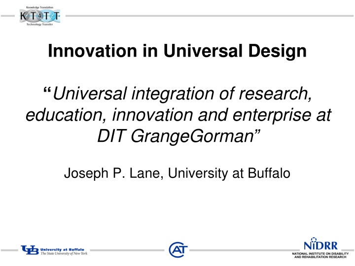 innovation in universal design