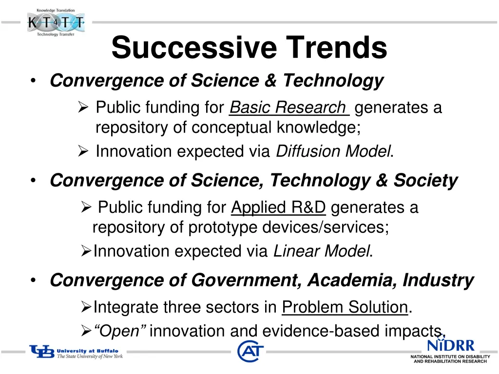 successive trends convergence of science