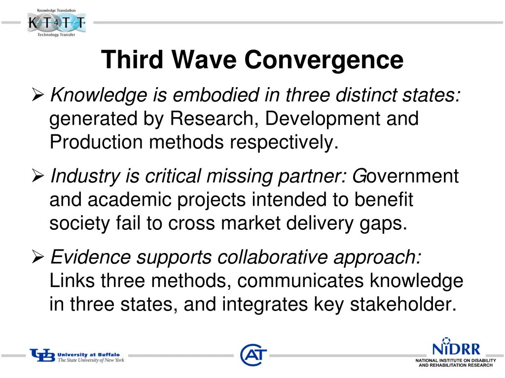 third wave convergence knowledge is embodied