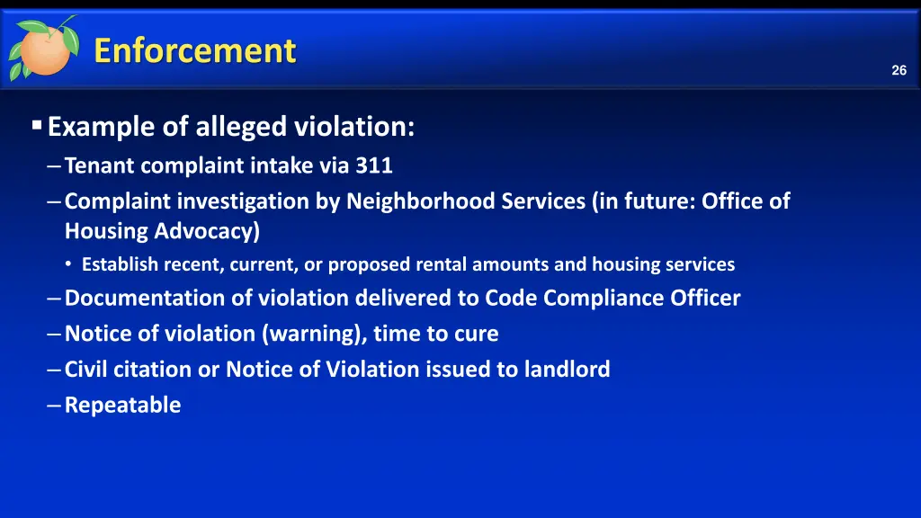 enforcement