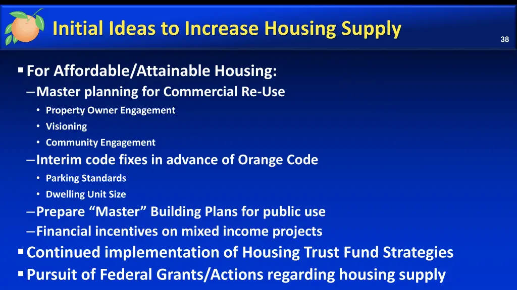 initial ideas to increase housing supply 1
