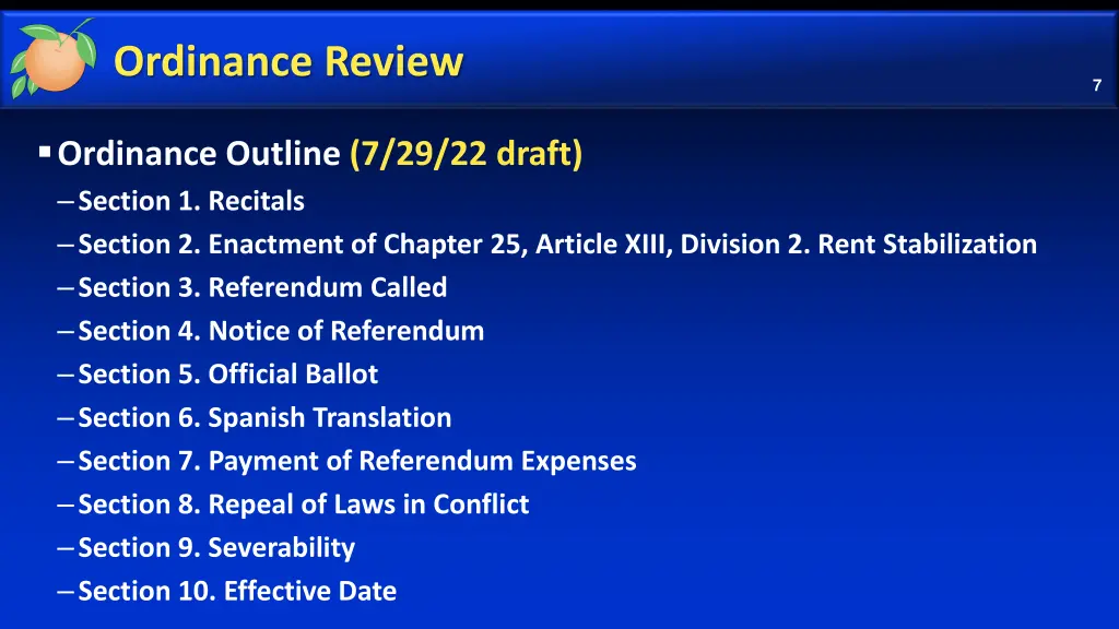 ordinance review