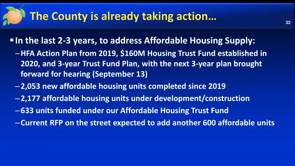 the county is already taking action
