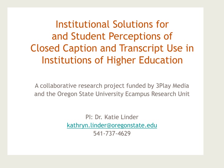 institutional solutions for and student