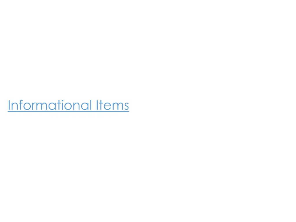 informational items
