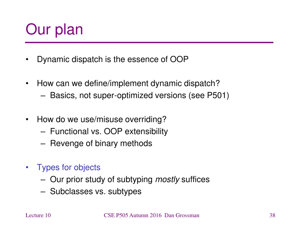 our plan 3