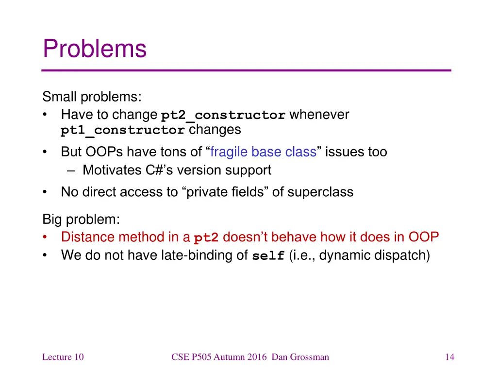 problems
