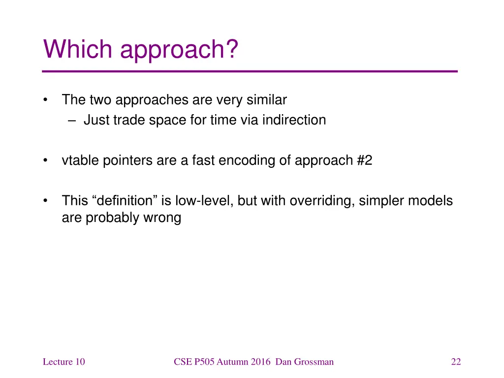 which approach