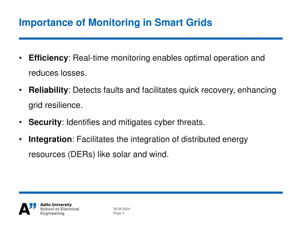 importance of monitoring in smart grids