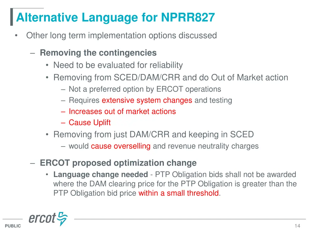 alternative language for nprr827