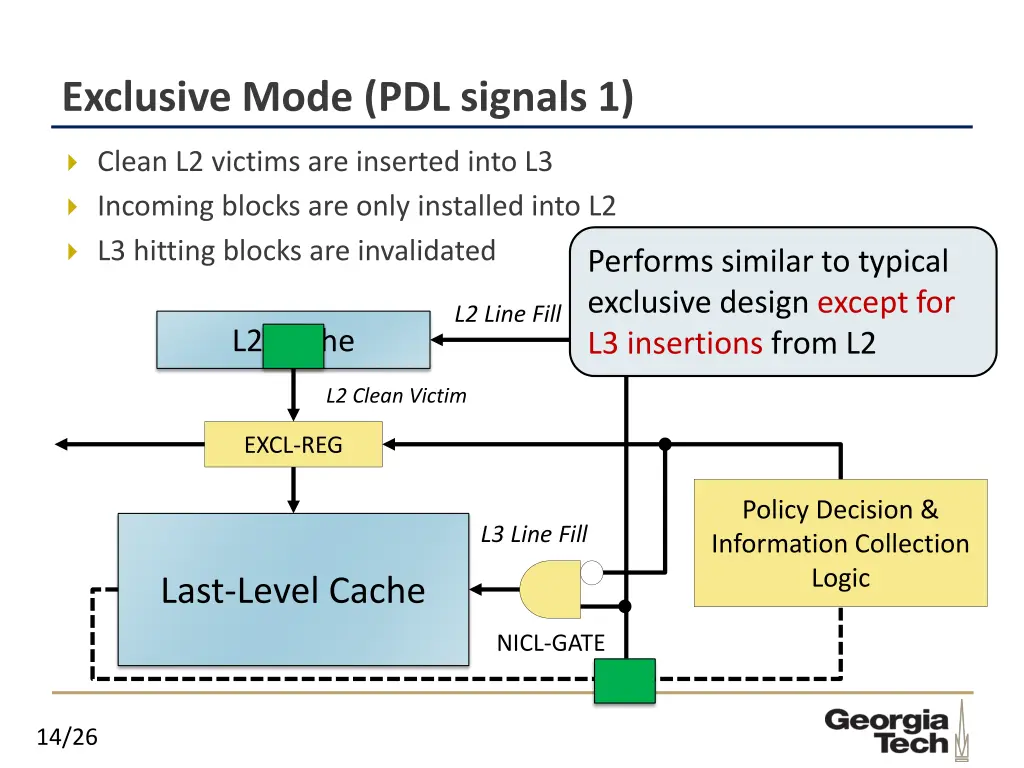 exclusive mode pdl signals 1
