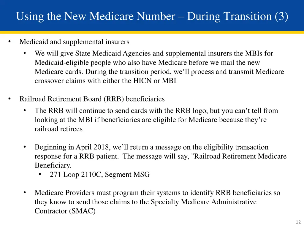 using the new medicare number during transition 3