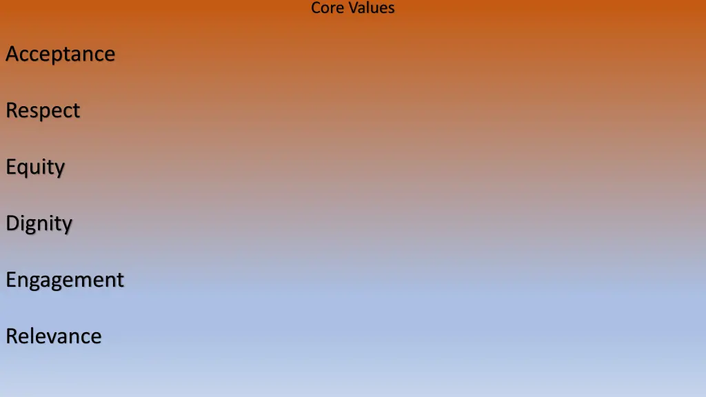 core values