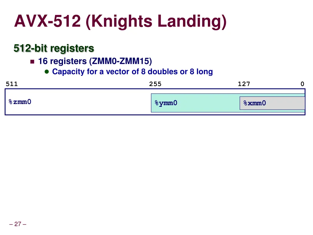 avx 512 knights landing
