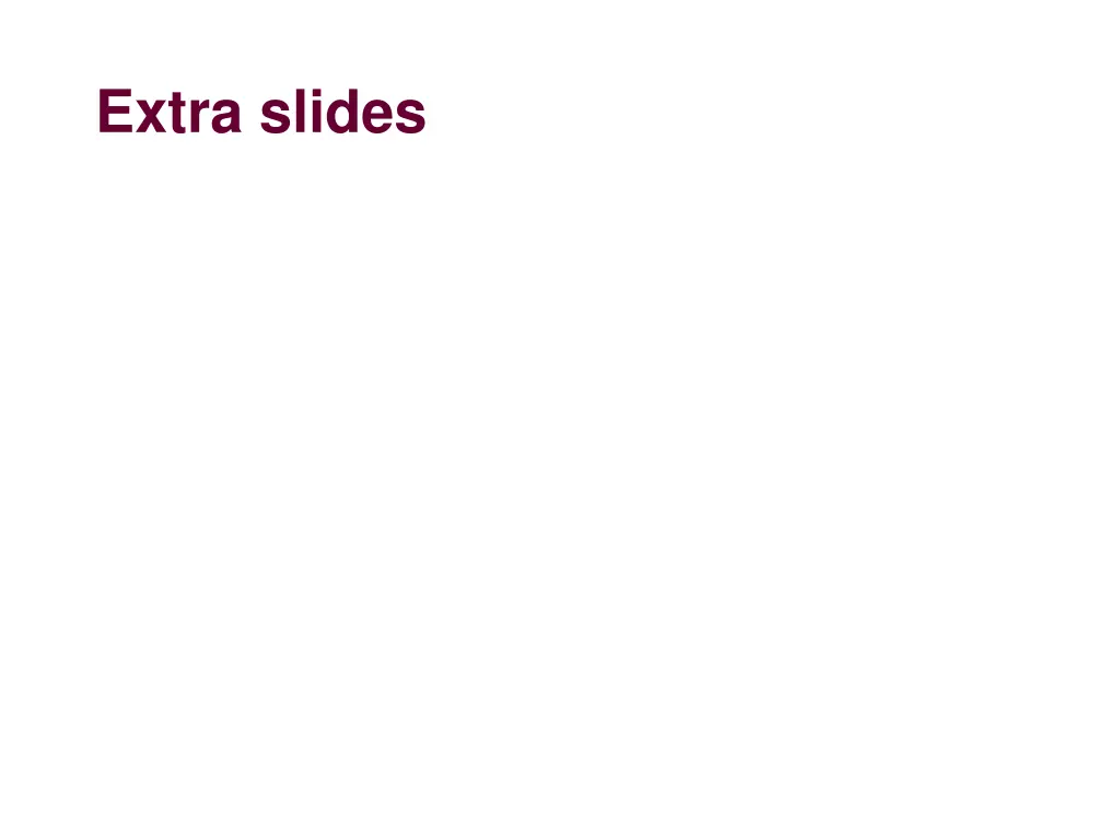 extra slides
