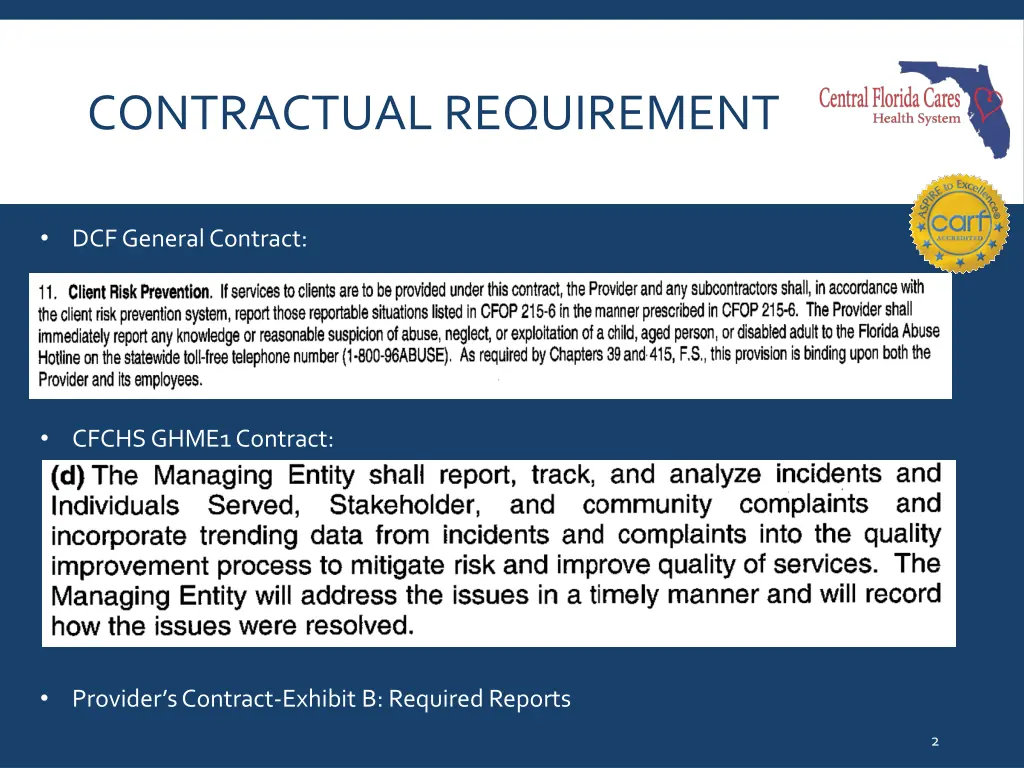 contractual requirement
