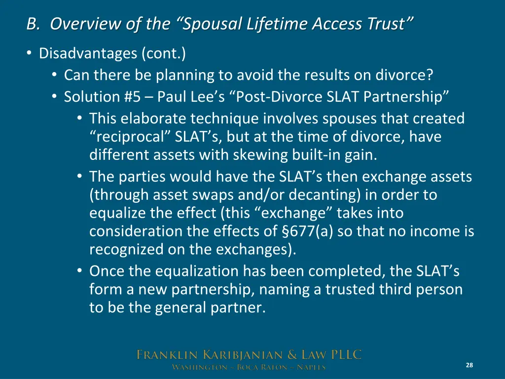 b overview of the spousal lifetime access trust 23