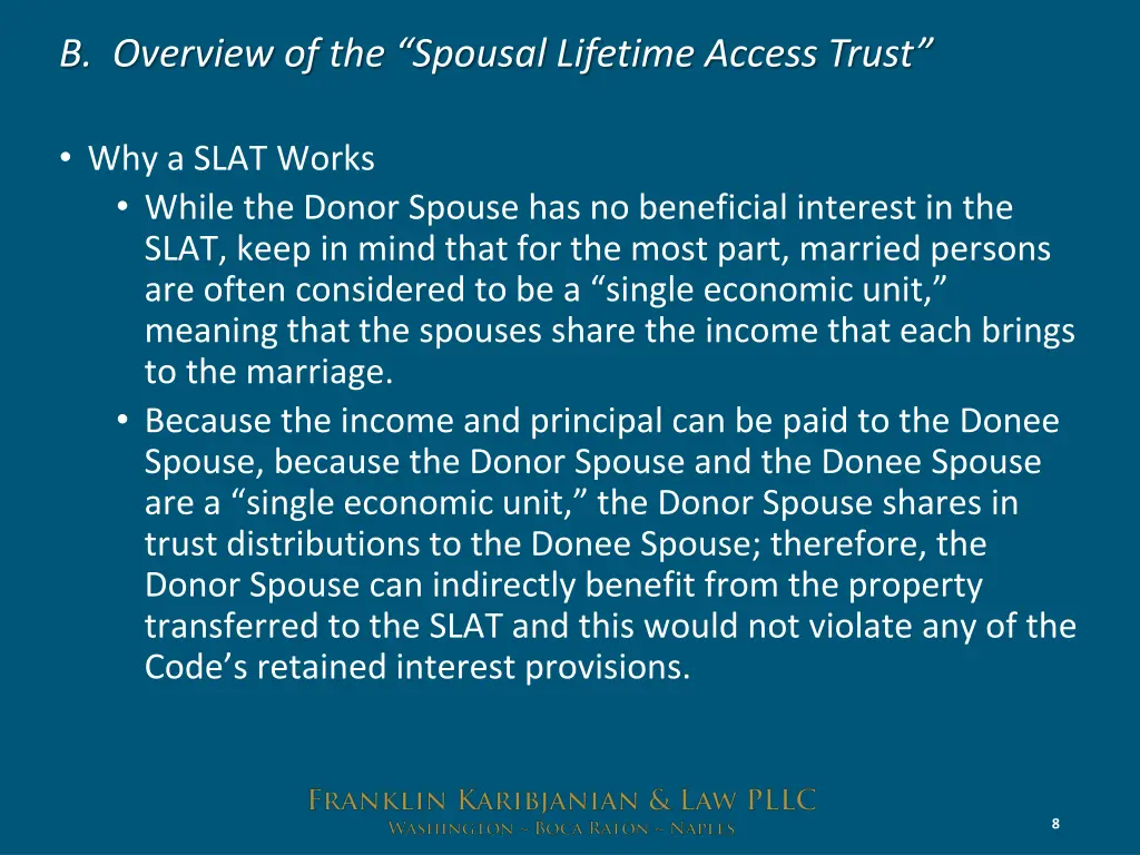 b overview of the spousal lifetime access trust 3