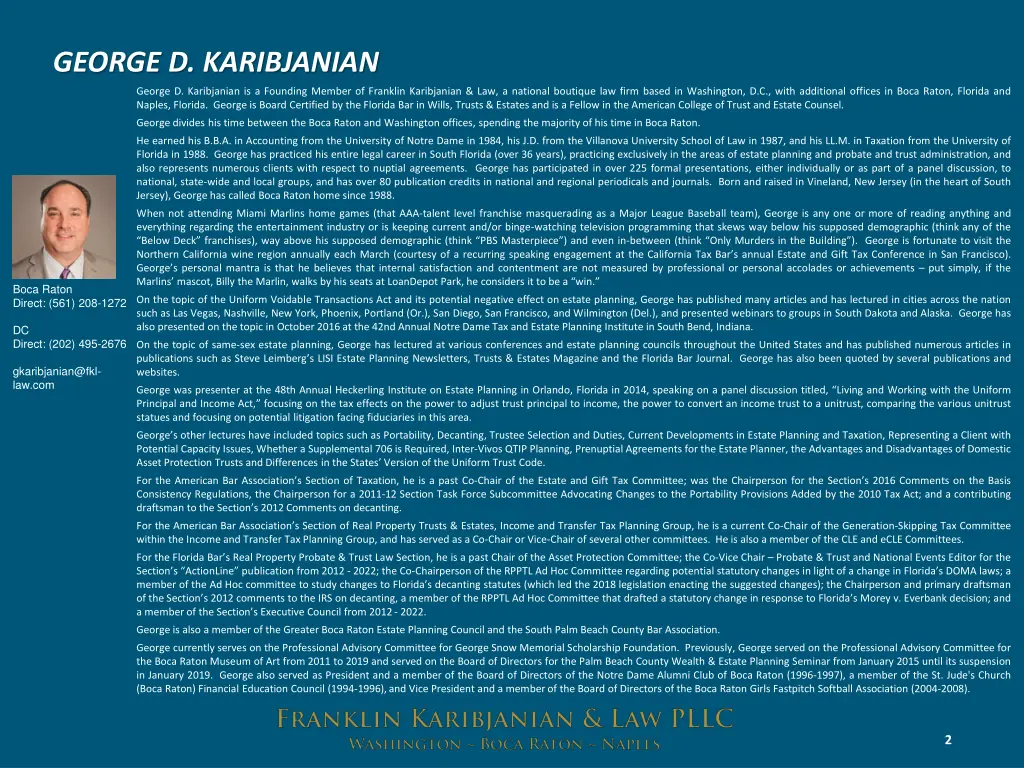 george d karibjanian